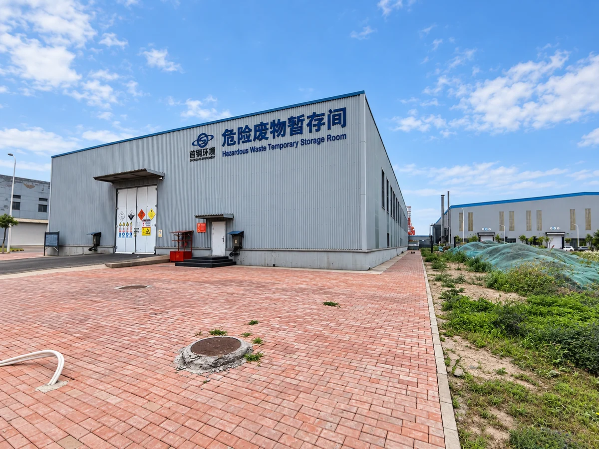 首钢京唐危险废物暂存间外观