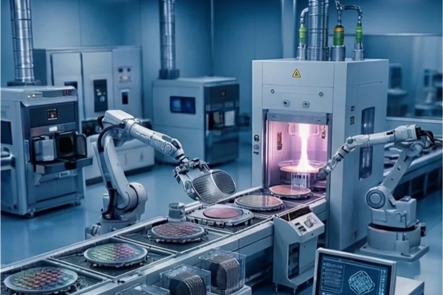 半导体与电子制造设备场景示意